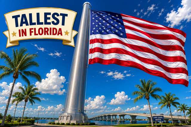Florida's Tallest Flagpole - Cape Coral